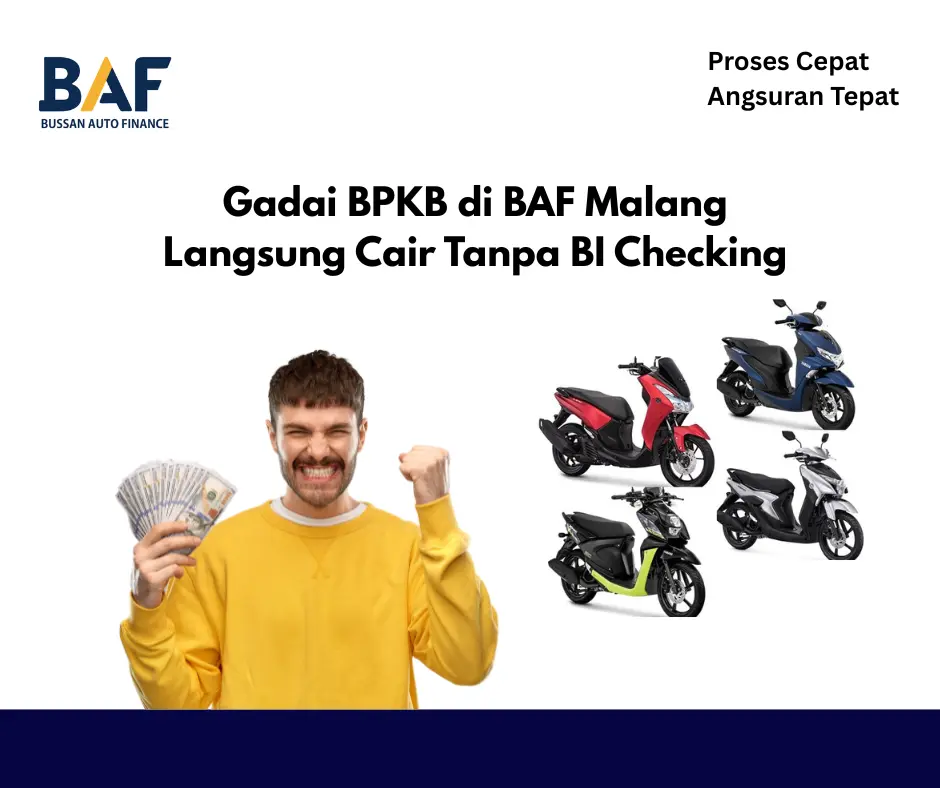 gadai bpkb tanpa bi checking baf malang